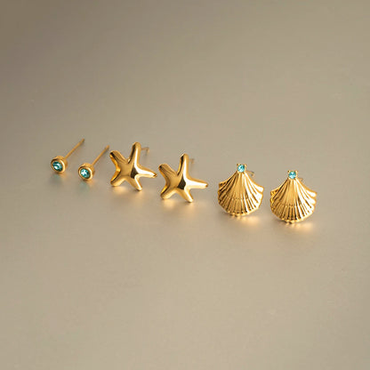 Blue Rhinestone Earrings