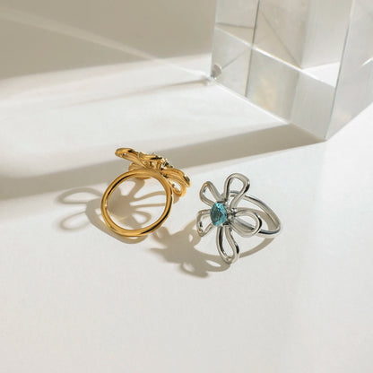 FLOWER LINE RING