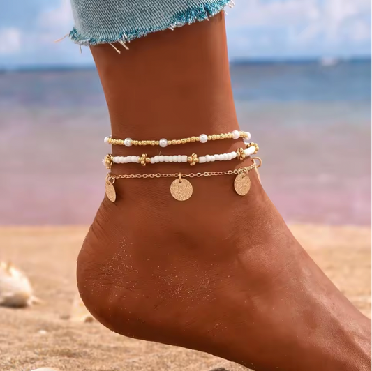 BOHO ANKLET SET