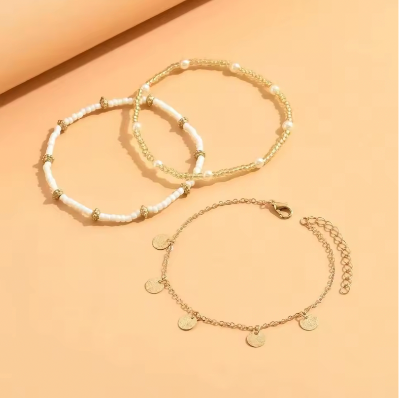 BOHO ANKLET SET