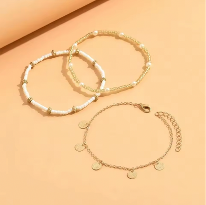 BOHO ANKLET SET