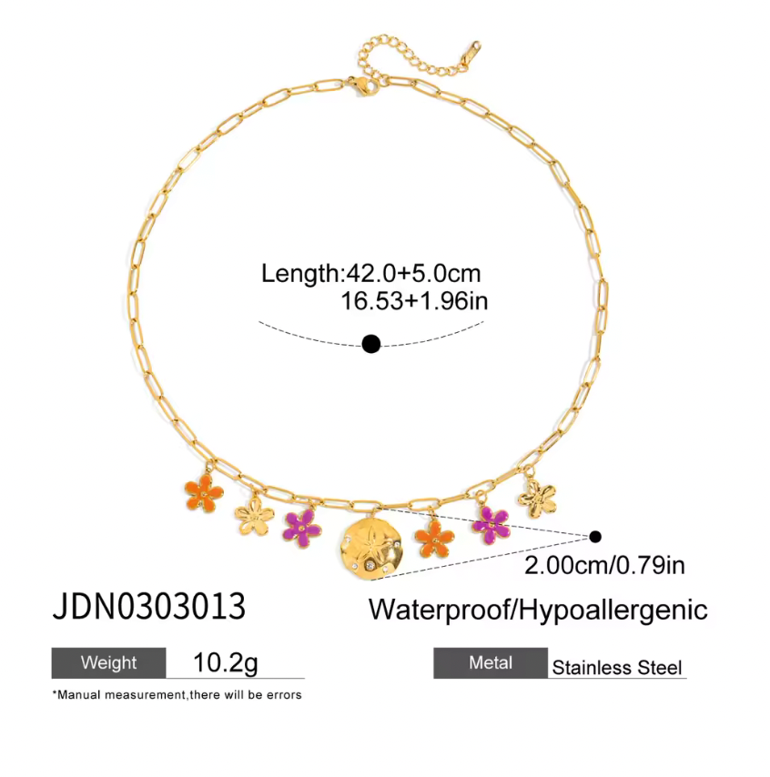 HOLIDAY FLOWER NECKLACE