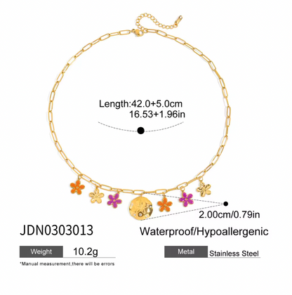 HOLIDAY FLOWER NECKLACE