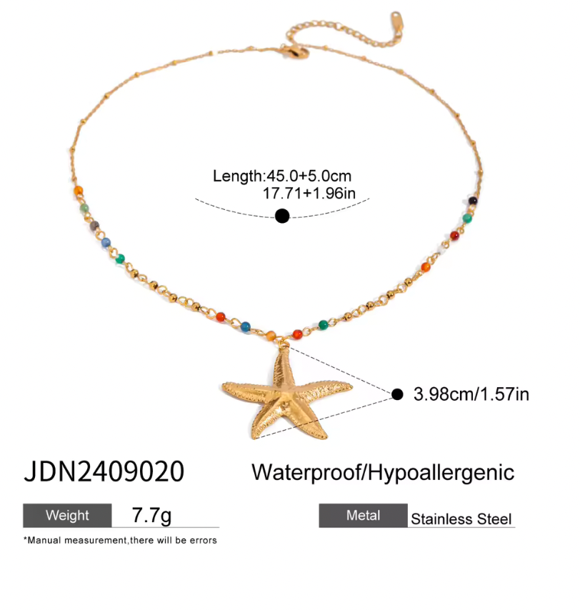 STARFISH PENDANT NECKLACE