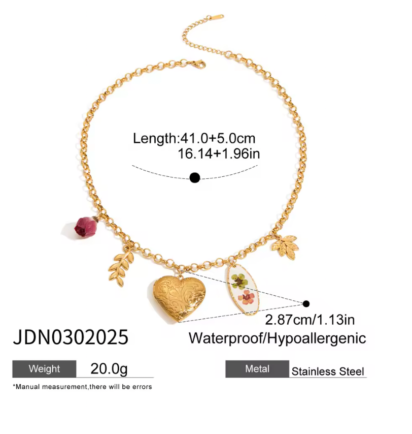 FLOWER PENDANT NECKLACE