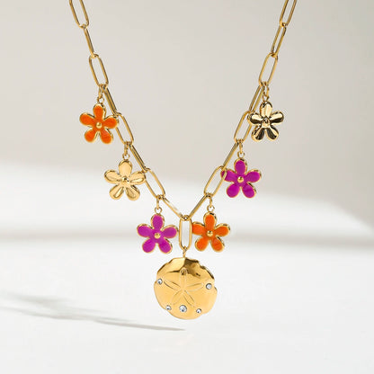 HOLIDAY FLOWER NECKLACE