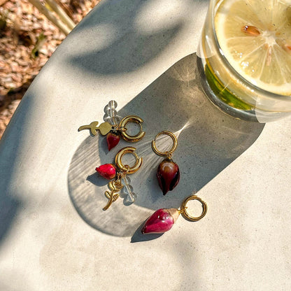ROSE PENDANT EARRINGS