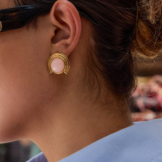 GEOMETRIC ARC EARRINGS