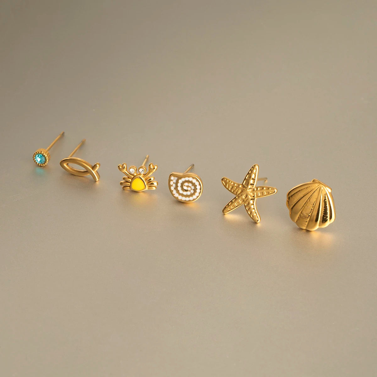 MARINE ELEMENT EARRING 6PCS SET