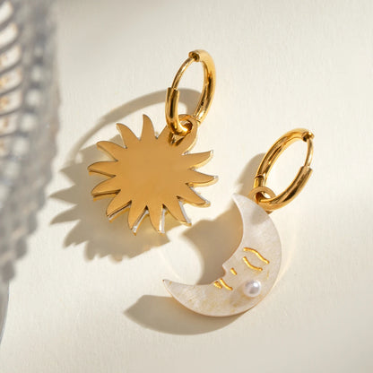 Sun and Moon Earrings
