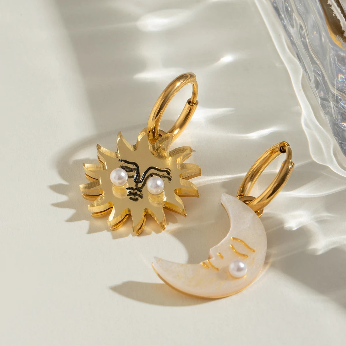 Sun and Moon Earrings