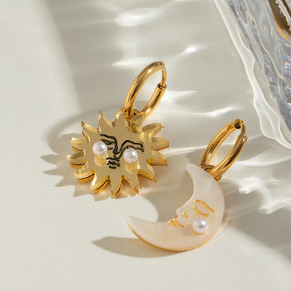 Sun and Moon Earrings